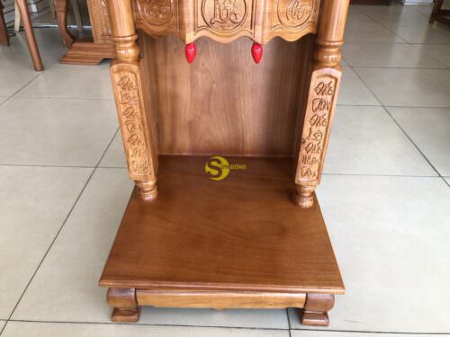 Bàn thờ ông địa gõ đỏ mái bằng phúc lộc thọ 50 - SD181 - Ảnh 9