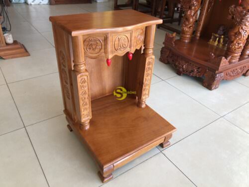 Bàn thờ ông địa gõ đỏ mái bằng phúc lộc thọ 50 - SD181 - Ảnh 5