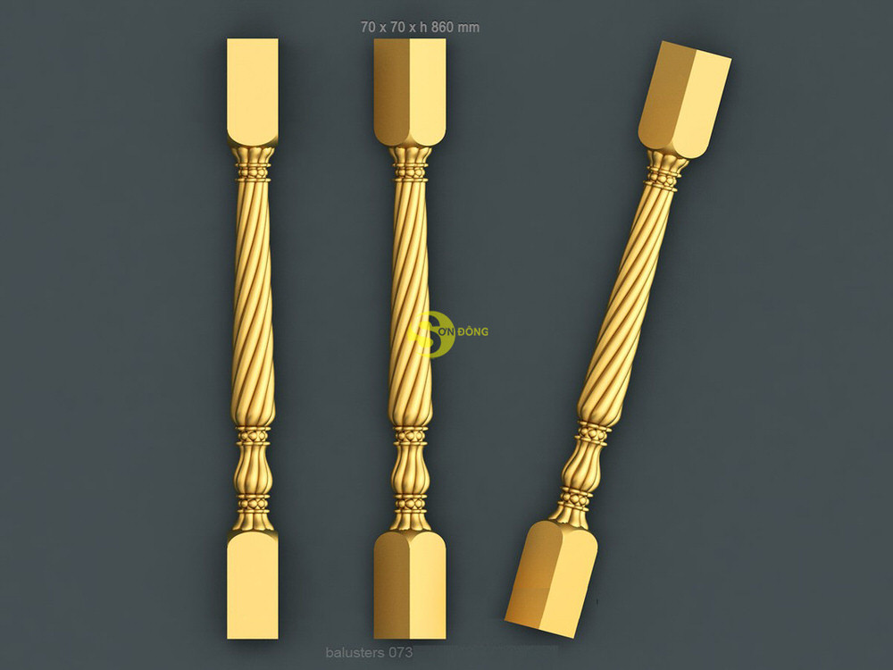 Con tiện cầu thang CTCT073 4 balusters 02 53