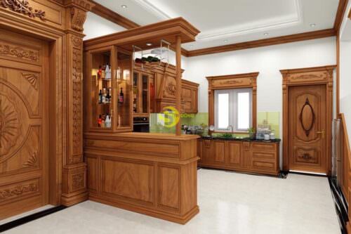 Thi công nội thất cầu thang tủ bếp cửa chính - Ảnh 10