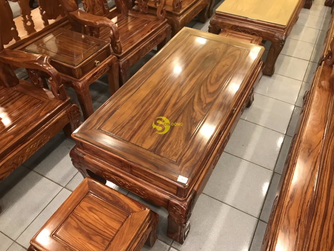 Bộ bàn ghế chạm đào gỗ hương loang tuyển chọn, tay 12, 6 món BBG1713 (Ảnh 4)