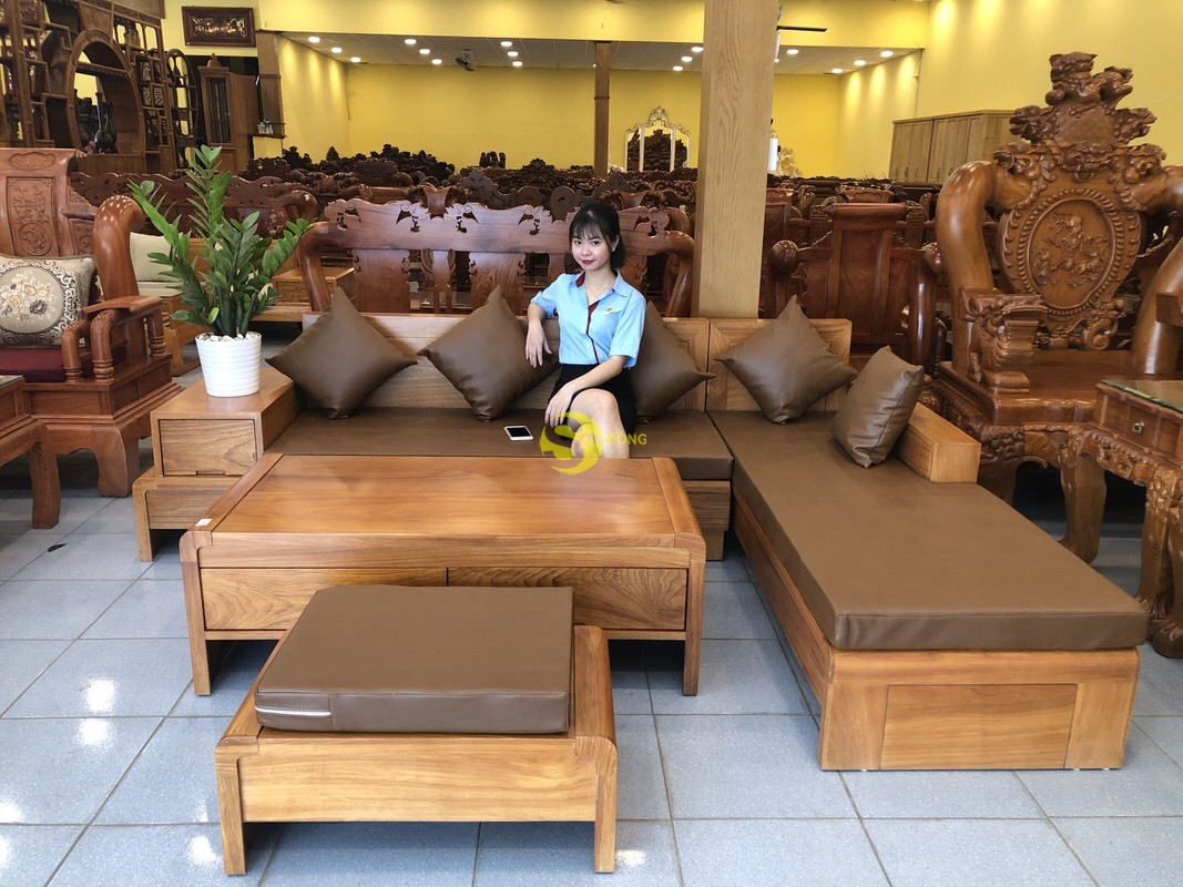 Ghế Sofa Gỗ Bọc Nệm Hàn Quốc Living - PCASFF002 – House Of Cardin