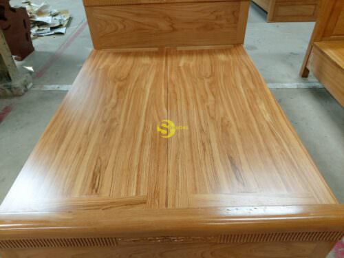 Giường ngủ gõ đỏ hoa văn 1.6m giá rẻ GGD003 - Hình ảnh 2