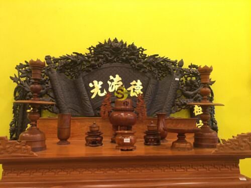 Bộ Lư hương gỗ hương chơn 60 LH01 - Ảnh 4