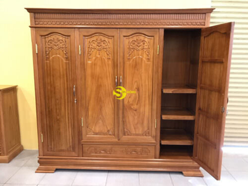 Tủ quần áo gõ đỏ TQA250