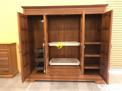 Tủ quần áo gõ đỏ TQA250