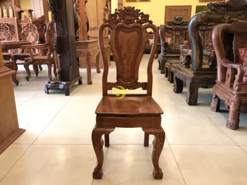 Bộ bàn ăn căm xe 6 ghế hoa lá tây bàn vuông BBA1166V - Ảnh 11