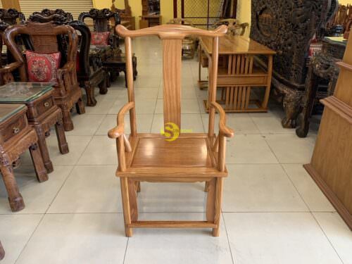 Bộ bàn ghế làm việc khổng minh gỗ gõ đỏ 1.53m BLV09 - Hình ảnh 2