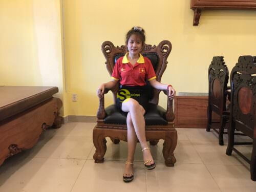 Ghế làm việc tựa hoa tây cổ điển, bọc da GGD061 - Hình ảnh 10