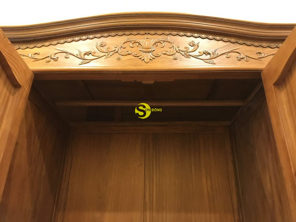 Tủ quần áo gõ đỏ TQA28