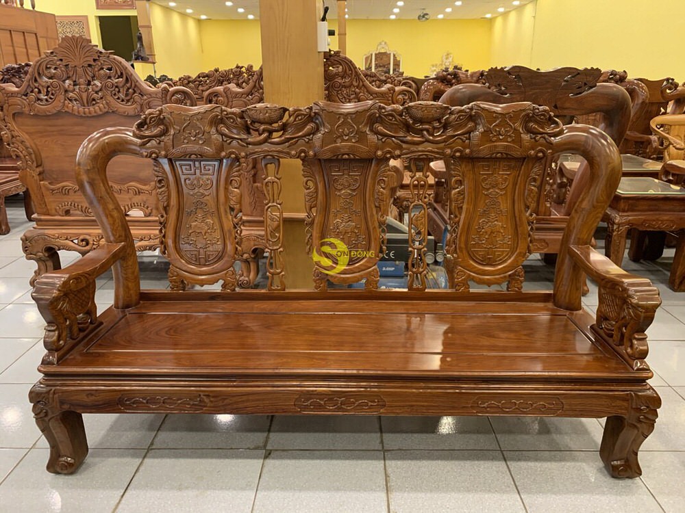 Bàn Ghế Gỗ Hương Chạm Voi Vân Tuyển Tay 10 6 Món BBG492 11 Bàn Ghế Gỗ Hương Chạm Voi Vân Tuyển Tay 10 6 Món BBG492