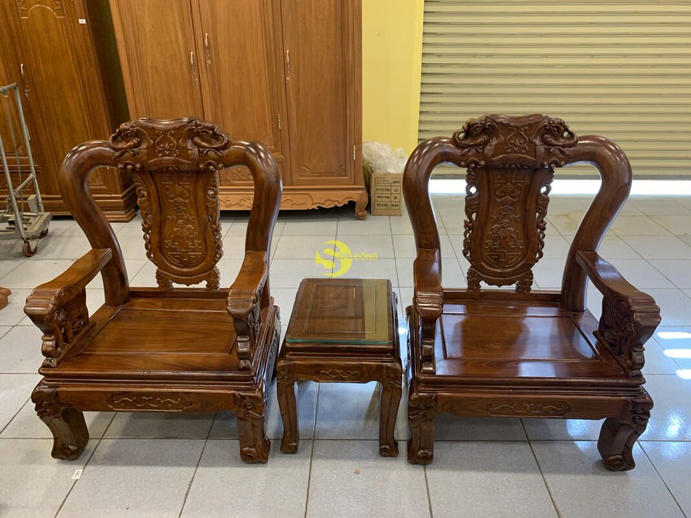 Bàn Ghế Gỗ Hương Chạm Voi Vân Tuyển Tay 10 6 Món BBG492 9 Bàn Ghế Gỗ Hương Chạm Voi Vân Tuyển Tay 10 6 Món BBG492