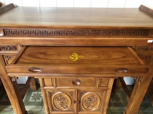 Bộ bàn thờ chung cư hoa sen 1.53m SD119 - Hình ảnh 4