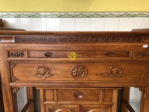 Bộ bàn thờ chung cư hoa sen 1.53m SD119 - Hình ảnh 2