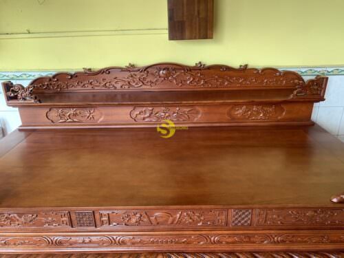 Sập thờ tứ linh gỗ gõ đỏ siêu vip chân 26 SD126 - Hình ảnh 10