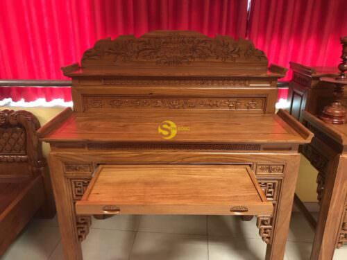 Bàn thờ chung cư nhị cấp hoa sen 1.53m SD535 - Hình ảnh 3