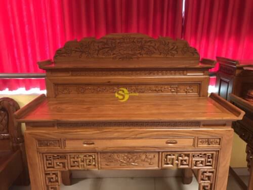 Bàn thờ chung cư nhị cấp hoa sen 1.53m SD535 - Hình ảnh 5