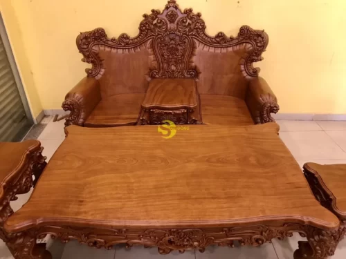Bộ sofa hoàng gia cổ điển 6 món tựa liền VIP BBG3533