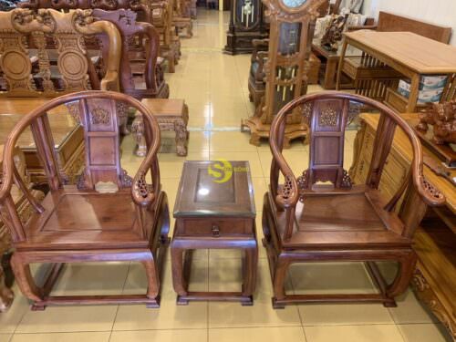 Bộ Bàn Ghế Gỗ Hương Việt Nam Minh 3 Món BBG687 Tinh Tế - Hình ảnh 8