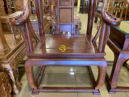 Bộ Bàn Ghế Gỗ Hương Việt Nam Minh 3 Món BBG687 Tinh Tế - Hình ảnh 5