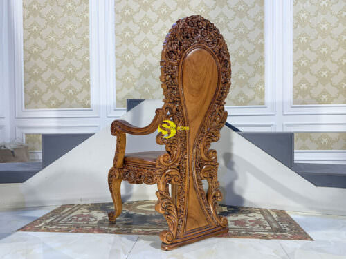 Ghế ăn hoàng gia Louis gỗ gõ đỏ GA088A