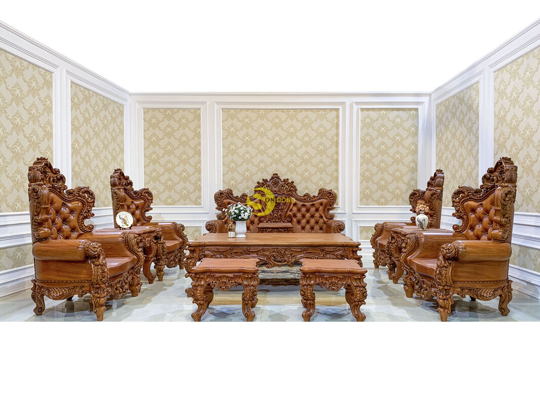 Bộ bàn ghế sofa hoàng gia LUXURY Sơn Đông | Phiên bản giới hạn 2021 | BBG586 (Ảnh 1)