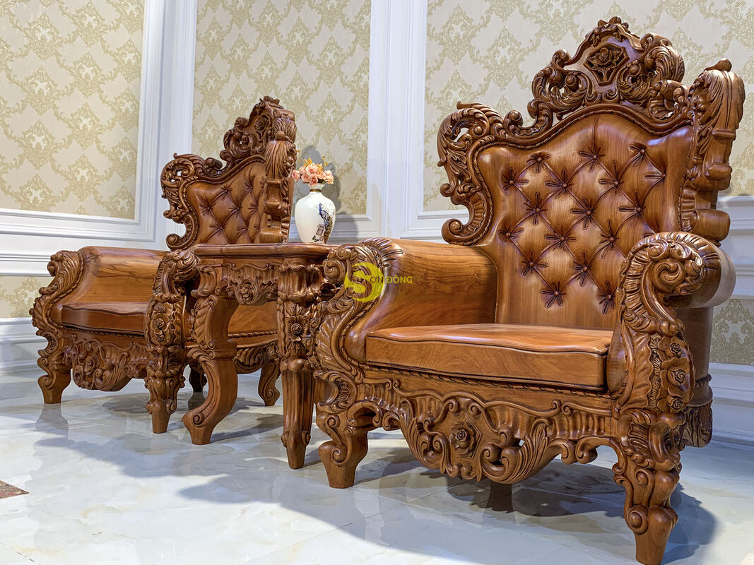 Bộ bàn ghế sofa hoàng gia LUXURY Sơn Đông | Phiên bản giới hạn 2021 | BBG586 (Ảnh 9)