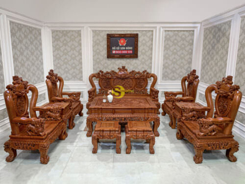 Bàn Ghế Phòng Khách Hương Đá Nghê Đỉnh VIP BBG241 - Ảnh 3