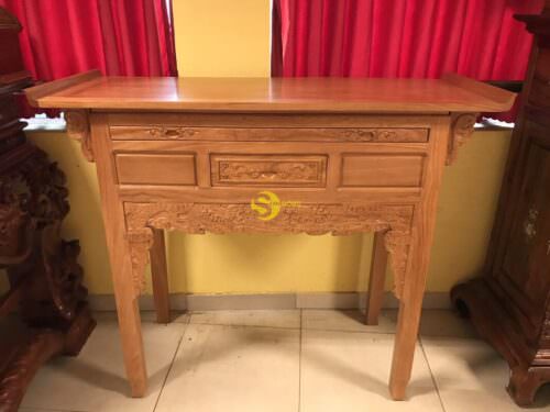 Bàn thờ gõ đỏ chạm rồng 1.54 X 61 X 1.27 - SD313 - Hình ảnh 7
