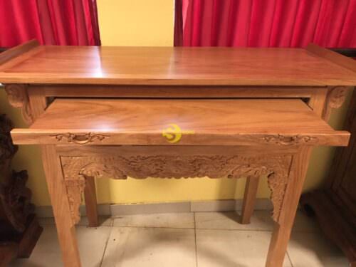 Bàn thờ gõ đỏ chạm rồng 1.54 X 61 X 1.27 - SD313 - Hình ảnh 6