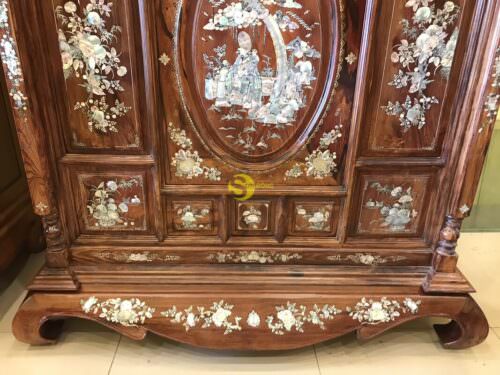 Tủ thờ cầm lai 13 ô trám cẩn ốc siêu xịn 1.34m - SD524 - Ảnh 7
