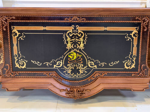 Tủ tivi gỗ gõ đỏ Louis Versailles đẳng cấp hoàng gia - TTV863