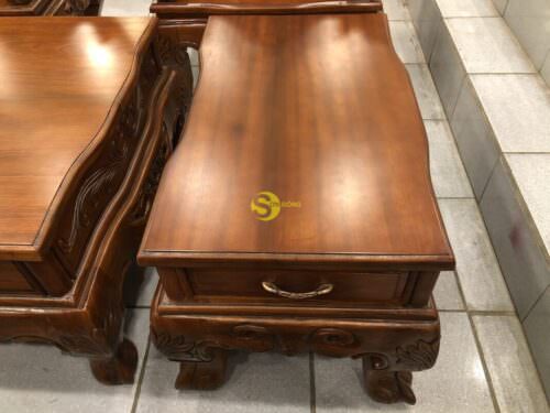 Bàn Ghế Gỗ Gõ Đỏ Hoàng Gia Tay Cong 5 Món BBG077 Cực Chất - Hình ảnh 3