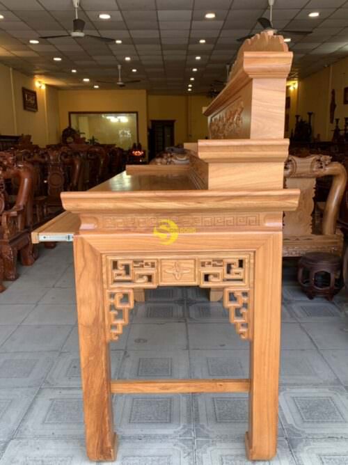 Bàn thờ tam cấp triện hoa sen 1.97m SD548 - Hình ảnh 6