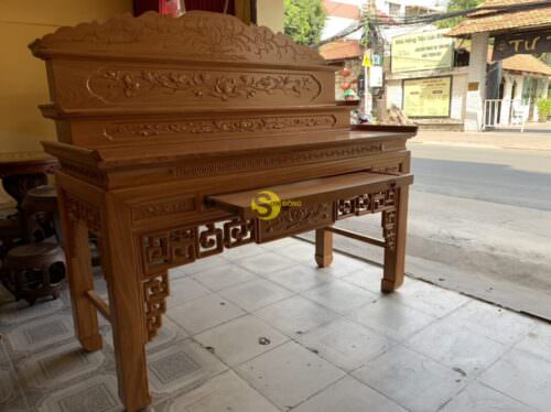 Bàn thờ tam cấp triện hoa sen 1.97m SD548 - Hình ảnh 7