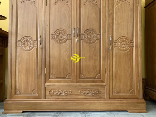 Tủ quần áo gỗ gõ đỏTQA31
