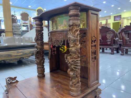 Bàn thờ ông địa cẩm lai siêu vip SD401 - Hình ảnh 6