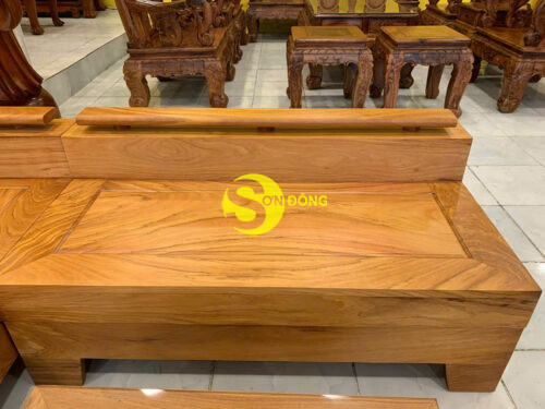 Bộ Sofa Góc Gõ Đỏ Thanh Lịch 5 món BBG014 Giá Tốt - Hình ảnh 3