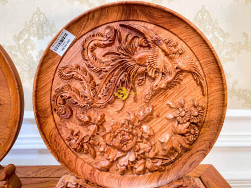 Đĩa hồng trĩ gỗ hương 30 - DHT30 4 DHT30 3