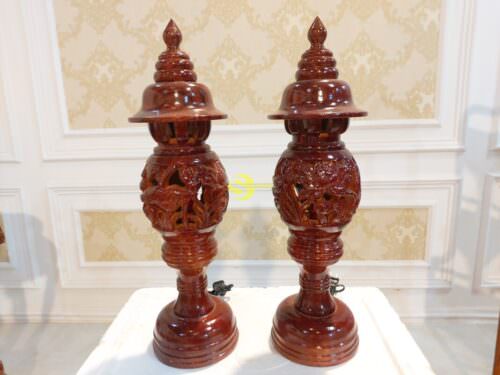 Đèn Tổ Ong gỗ hương 48 - DTO048 6 DTO048 2