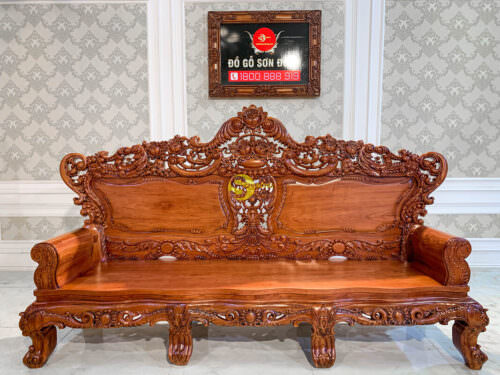 Salon Gỗ Phòng Khách Hoàng Gia Hoa Hồng | Mặt Liền - BBG226 - Hình ảnh 16