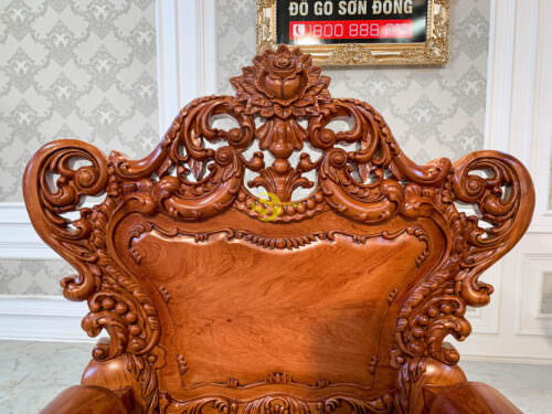 Salon Gỗ Phòng Khách Hoàng Gia Hoa Hồng | Mặt Liền - BBG226 - Hình ảnh 12