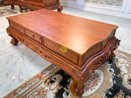 Salon Gỗ Phòng Khách Hoàng Gia Hoa Hồng | Mặt Liền - BBG226 - Hình ảnh 10