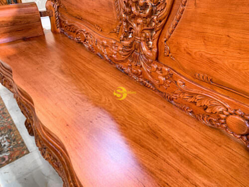 Salon Gỗ Phòng Khách Hoàng Gia Hoa Hồng | Mặt Liền - BBG226 - Hình ảnh 8