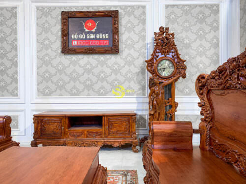 Salon Gỗ Phòng Khách Hoàng Gia Hoa Hồng | Mặt Liền - BBG226 - Hình ảnh 3