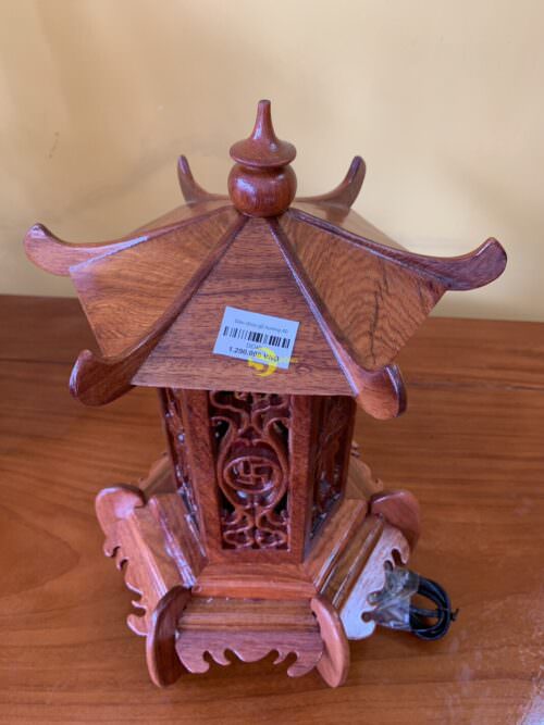 Đèn chùa gỗ hương 40cm DC40 - Hình ảnh 4