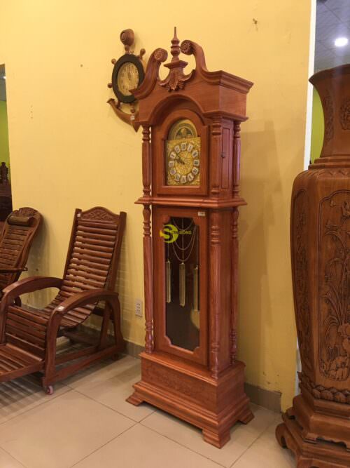 Đồng hồ kim ngưu gỗ hương - Hình ảnh 6