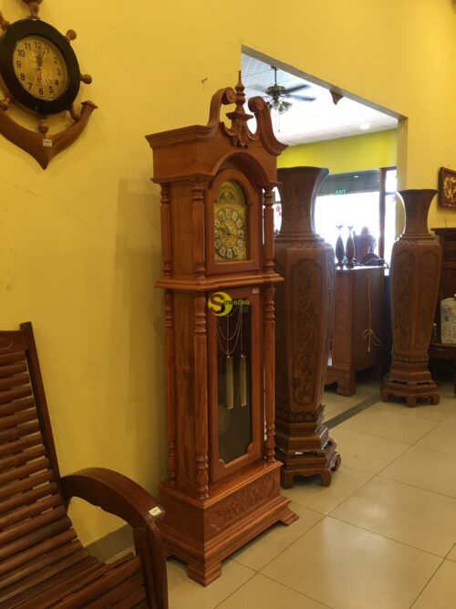 Đồng hồ kim ngưu gỗ hương - Hình ảnh 2