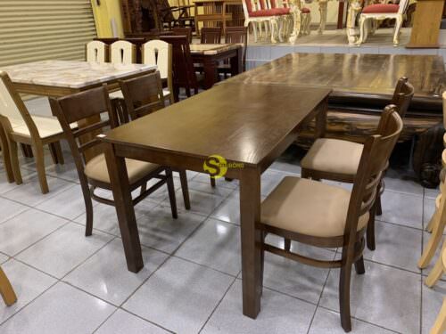 Bộ bàn ăn cabin hiện đại 4 ghế bàn vuông FUBBA6104V - Hình ảnh 5