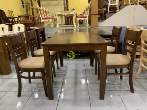 Bộ bàn ăn cabin hiện đại 4 ghế bàn vuông FUBBA6104V - Hình ảnh 3